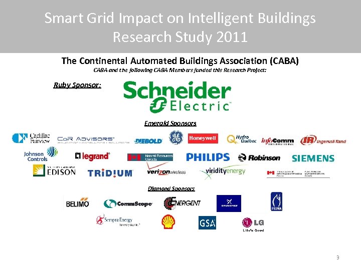 Smart Grid Impact on Intelligent Buildings Research Study 2011 The Continental Automated Buildings Association