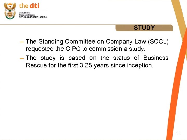 STUDY – The Standing Committee on Company Law (SCCL) requested the CIPC to commission