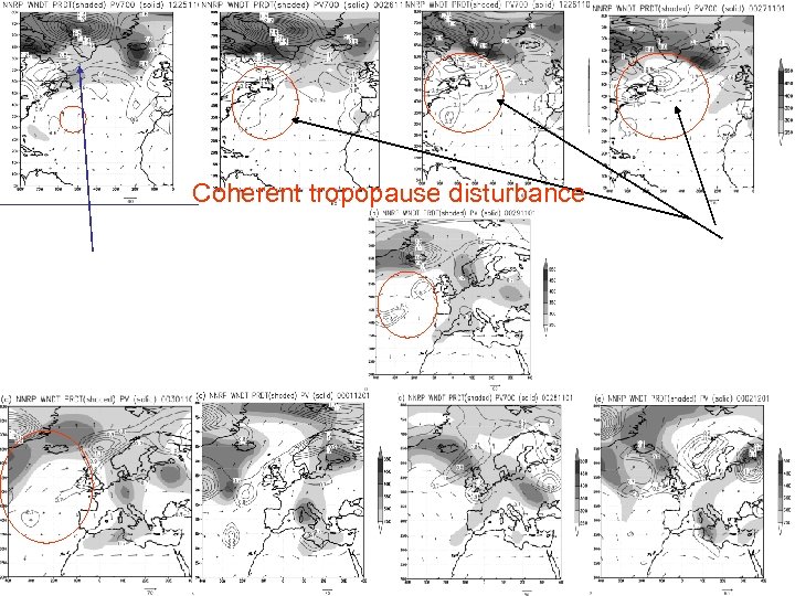 Coherent tropopause disturbance WNDT – deep layer wind shear i. e. wind at DT