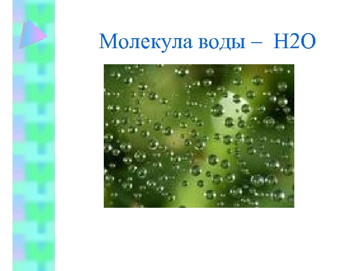 Молекула воды – Н 2 О 