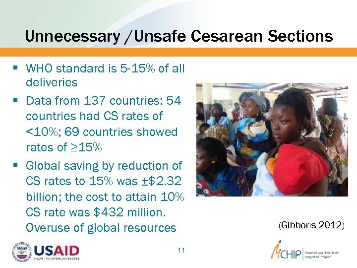 Unnecessary /Unsafe Cesarean Sections § WHO standard is 5 -15% of all deliveries §