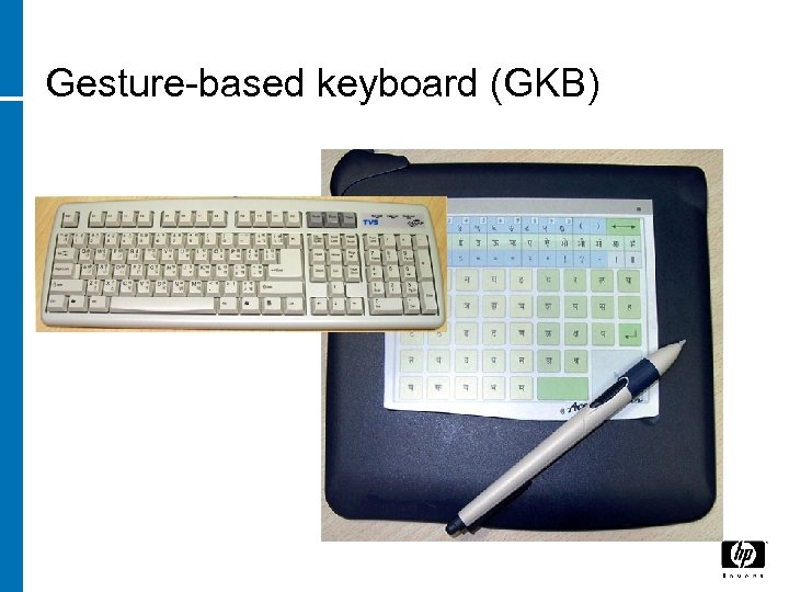 Gesture-based keyboard (GKB) 