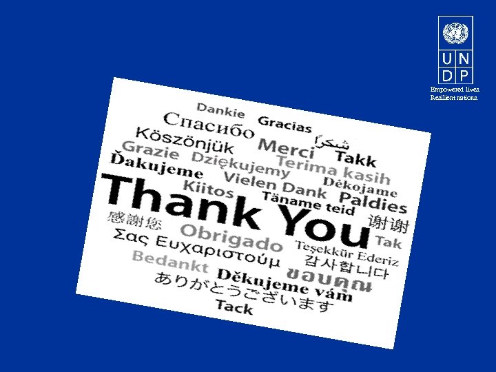 Empowered lives. Resilient nations. 