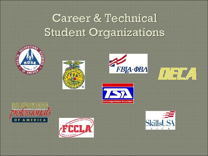 Career & Technical Student Organizations 