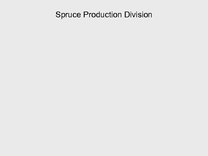 Spruce Production Division 