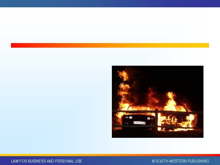 LAW FOR BUSINESS AND PERSONAL USE © SOUTH-WESTERN PUBLISHING 