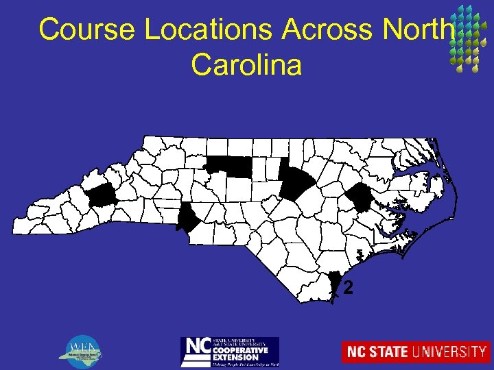 Course Locations Across North Carolina 3 2 