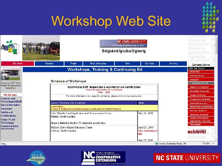 Workshop Web Site 