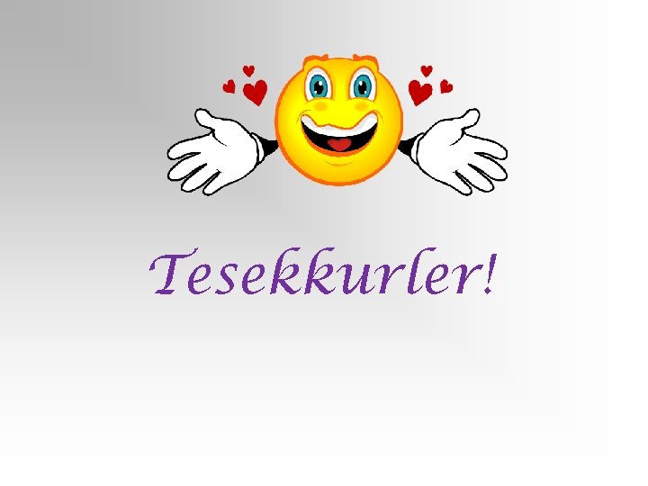 Tesekkurler! 