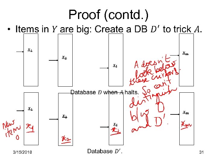 Proof (contd. ) • 3/15/2018 31 