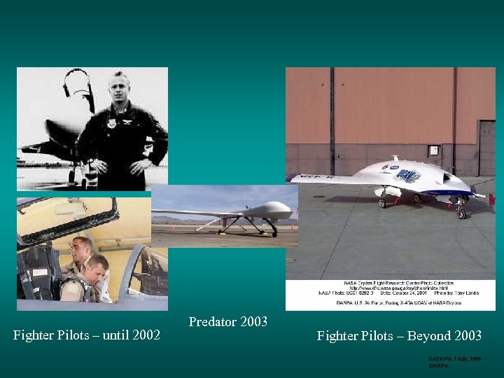 Fighter Pilots – until 2002 Predator 2003 Fighter Pilots – Beyond 2003 SATAVA 7