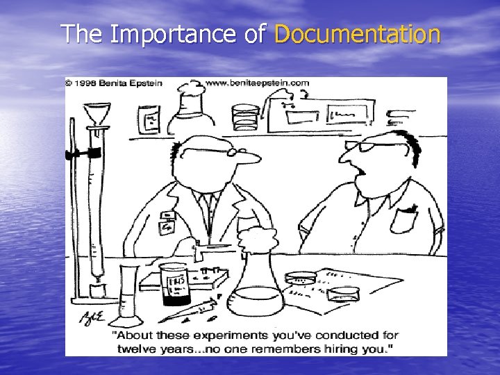 The Importance of Documentation 