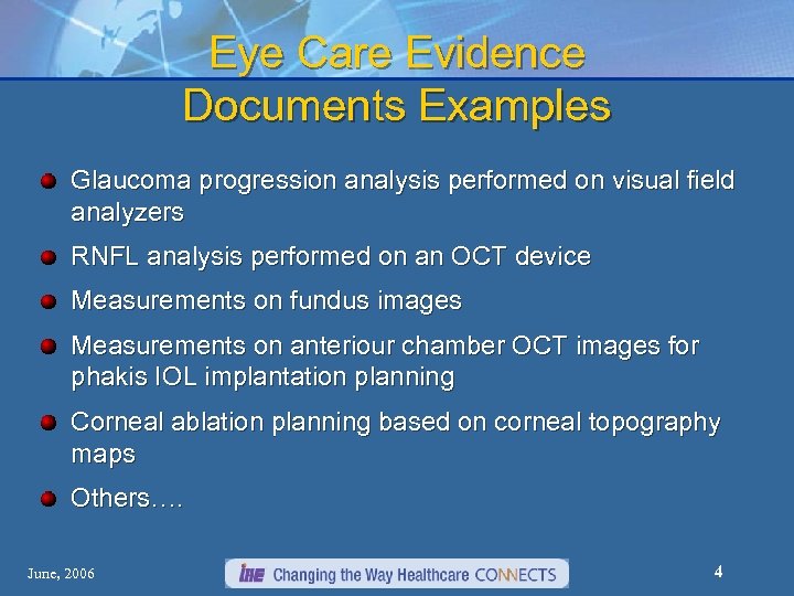 Eye Care Evidence Documents Examples Glaucoma progression analysis performed on visual field analyzers RNFL