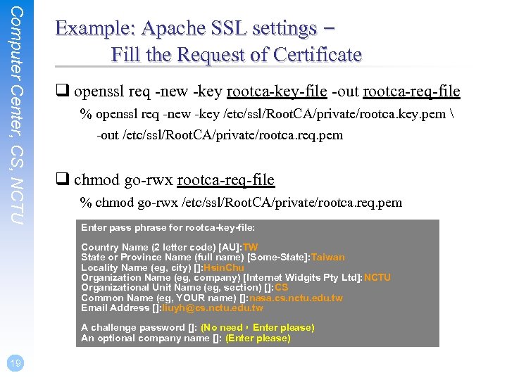 Public-key Infrastructure Computer Center CS NCTU 2