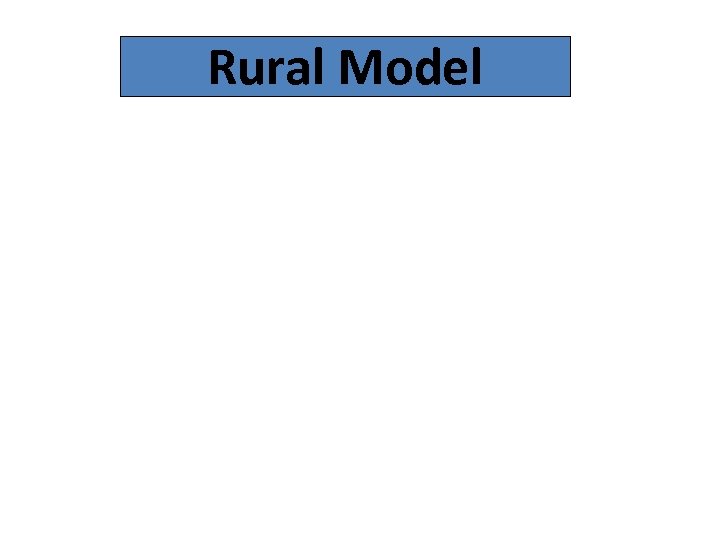 Rural Model 