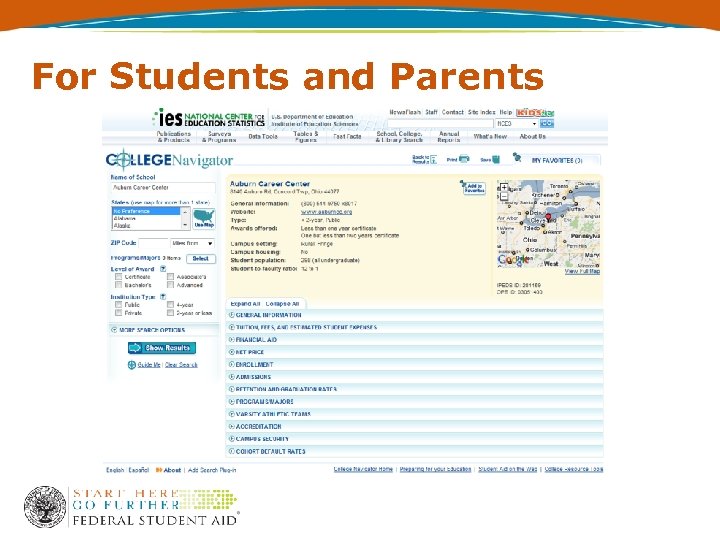 For Students and Parents 