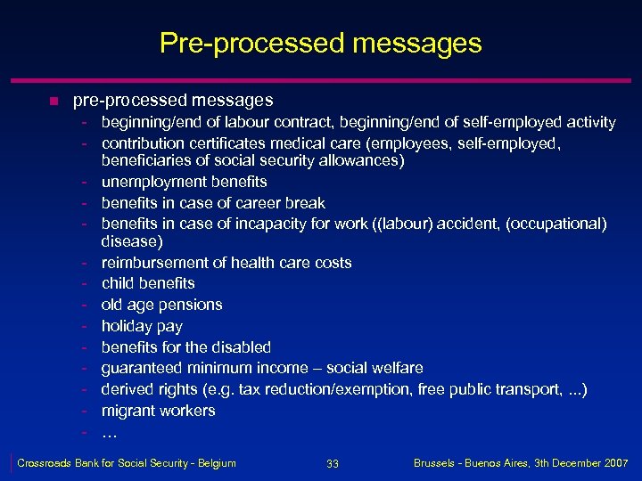 Pre-processed messages n pre-processed messages - beginning/end of labour contract, beginning/end of self-employed activity