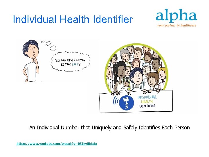 Individual Health Identifier An Individual Number that Uniquely and Safely Identifies Each Person https: