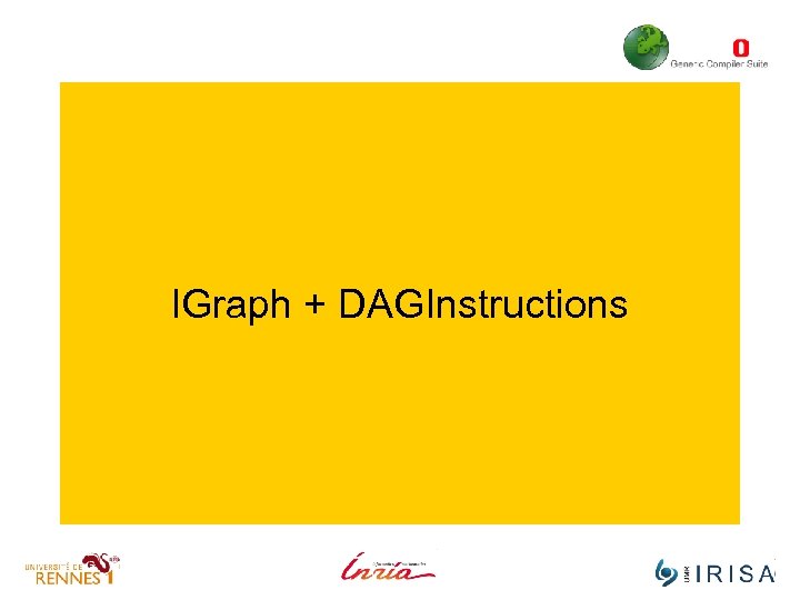 IGraph + DAGInstructions 