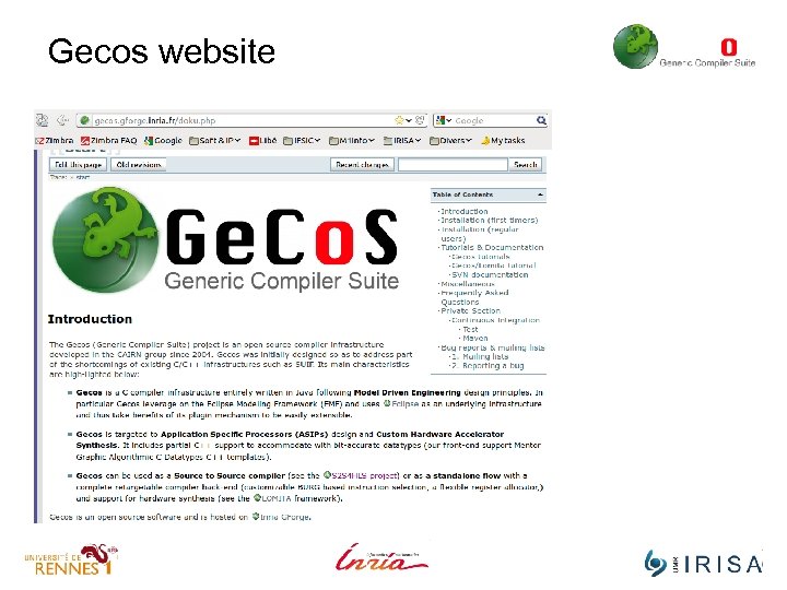 Gecos website 