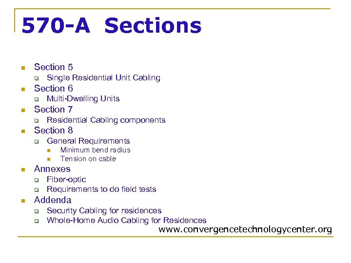 570 -A Sections n Section 5 q n Section 6 q n Multi-Dwelling Units