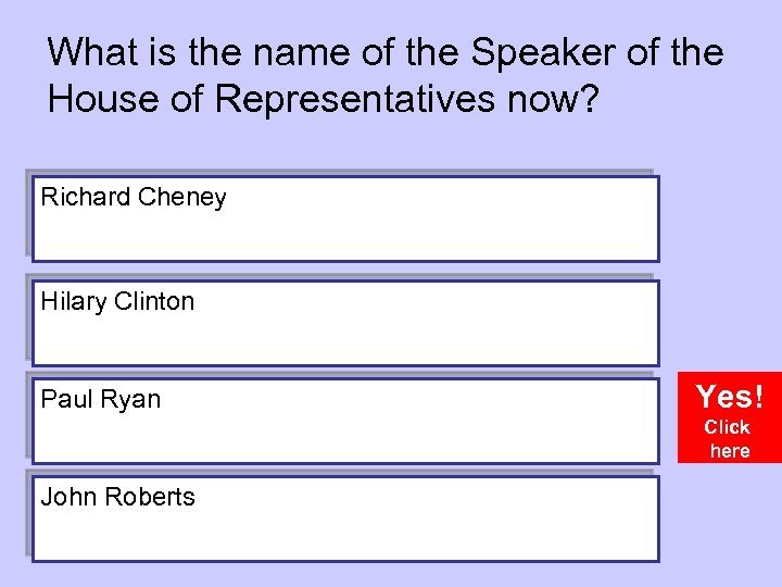 What is the name of the Speaker of the House of Representatives now? Richard