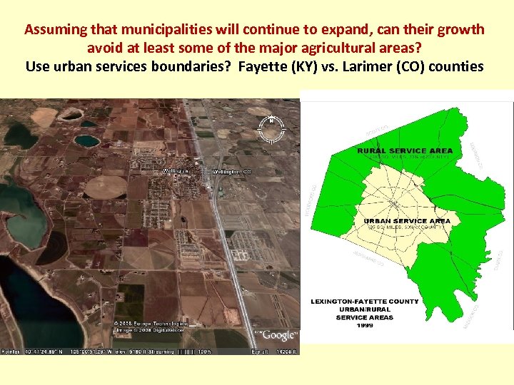 Assuming that municipalities will continue to expand, can their growth avoid at least some