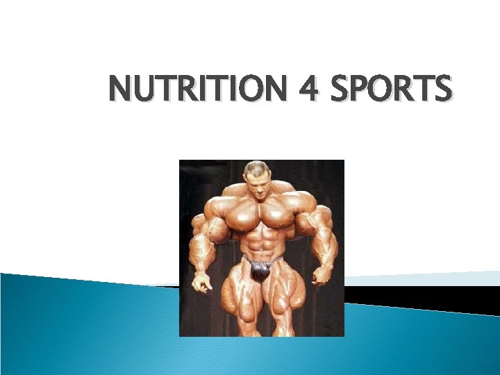 NUTRITION 4 SPORTS 