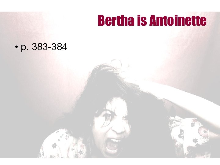 Bertha is Antoinette • p. 383 -384 