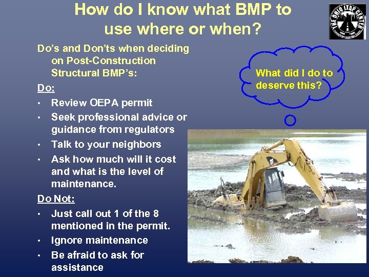 How do I know what BMP to use where or when? Do’s and Don’ts