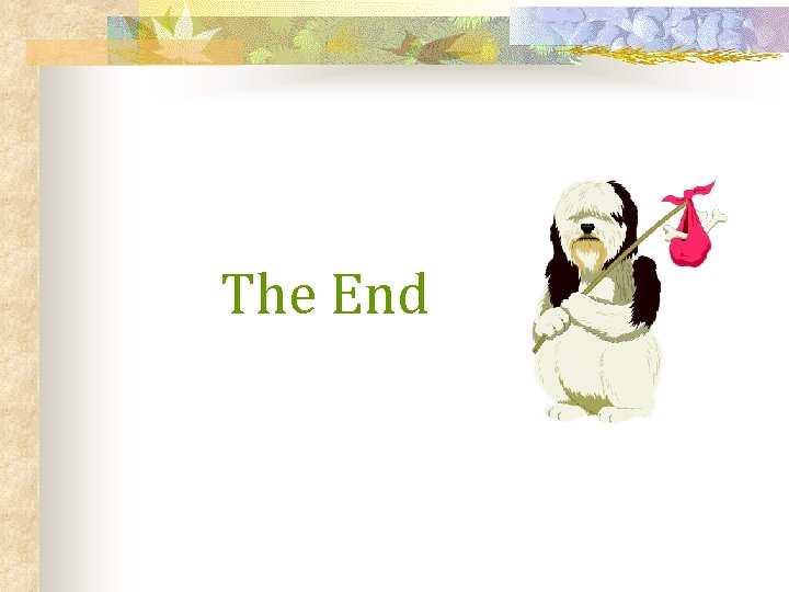 The End 