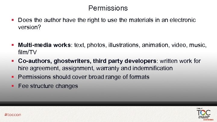 Permissions § Does the author have the right to use the materials in an