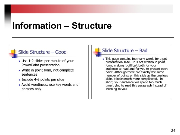 Information – Structure 24 