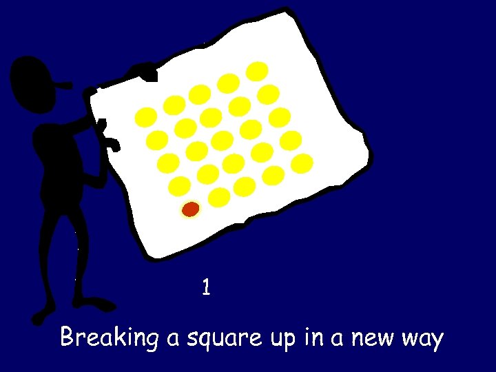 1 Breaking a square up in a new way 