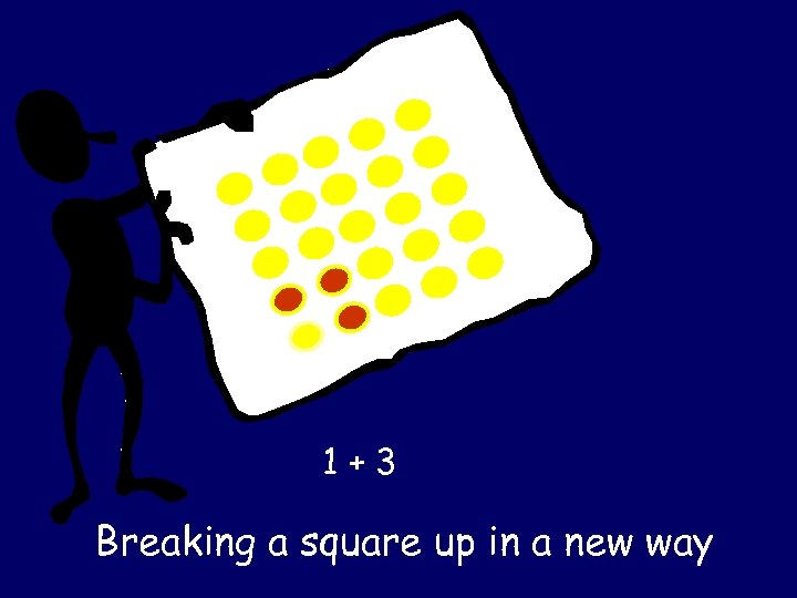 1+3 Breaking a square up in a new way 