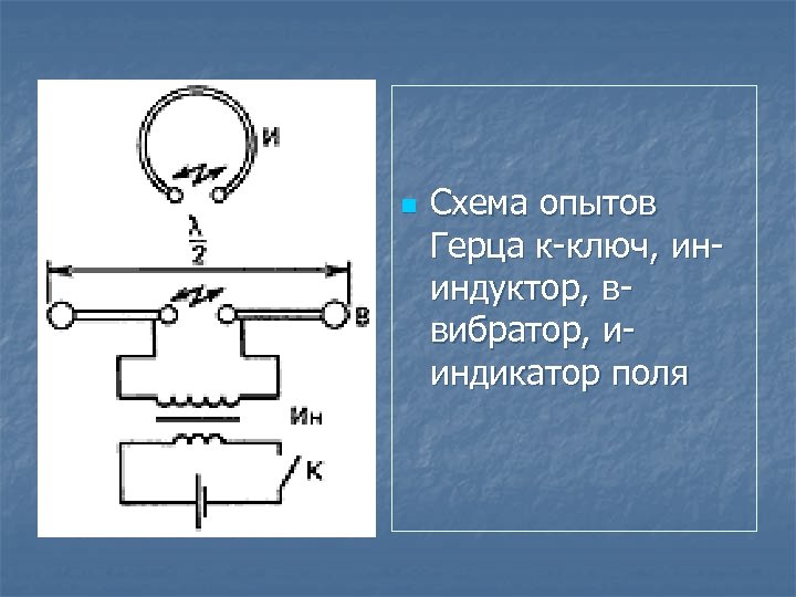 Схема вибратор герца