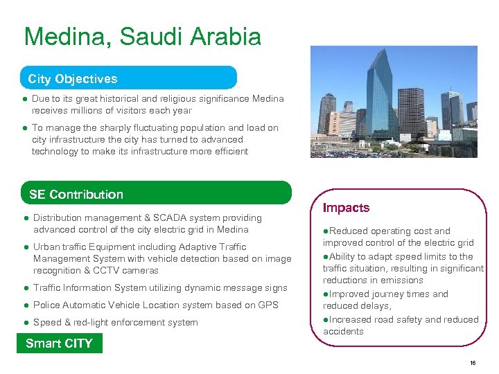 Medina, Saudi Arabia City Objectives ● Due to its great historical and religious significance