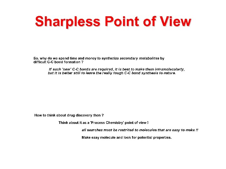 Sharpless Point of View 