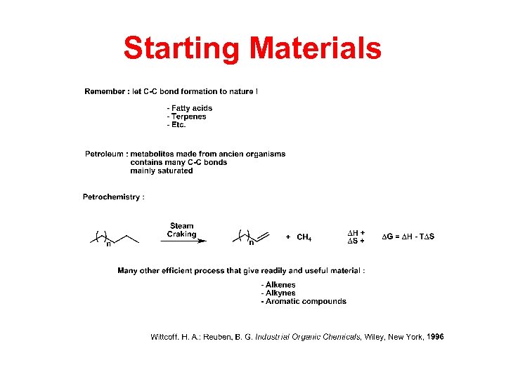 Starting Materials 