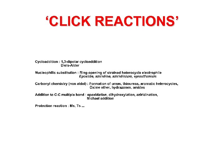 ‘CLICK REACTIONS’ 