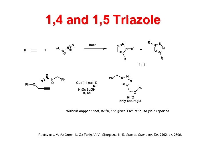 1, 4 and 1, 5 Triazole 