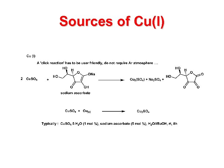 Sources of Cu(I) 