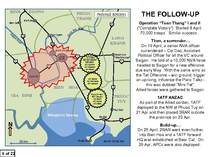 BINH DUONG PHUOC THANH Binh My Ben Cat Operation “Toan Thang” I and II