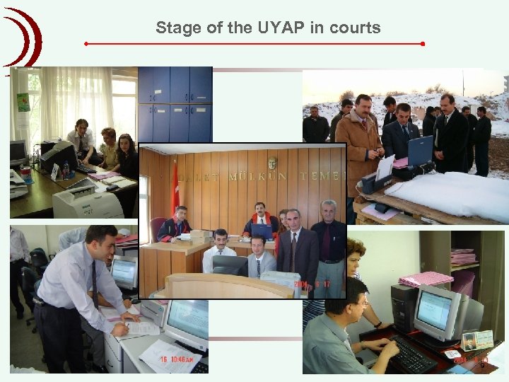 Stage of the UYAP in courts 9 