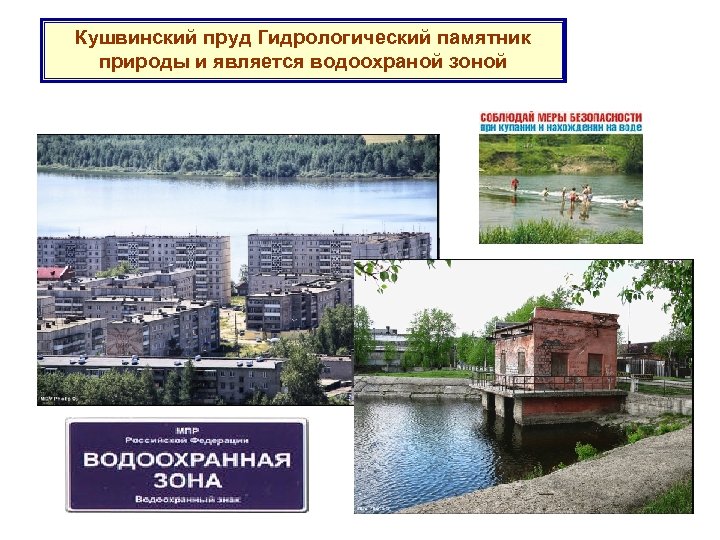 Кушвинский пруд Гидрологический памятник природы и является водоохраной зоной 