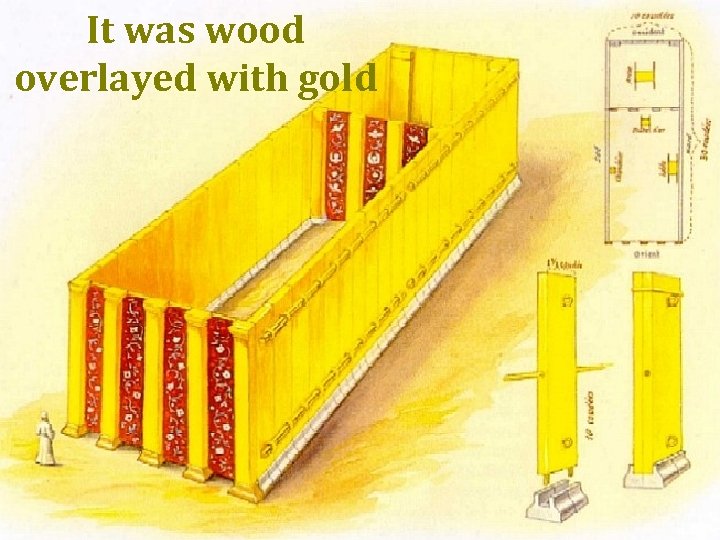 It was wood overlayed with gold 