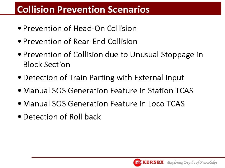 Collision Prevention Scenarios • Prevention of Head-On Collision • Prevention of Rear-End Collision •