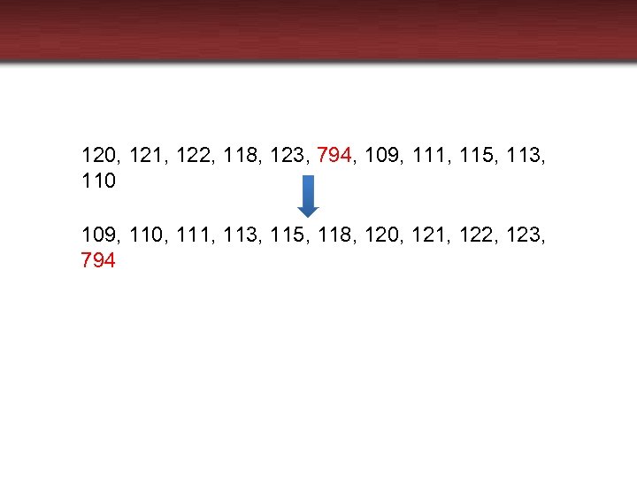 120, 121, 122, 118, 123, 794, 109, 111, 115, 113, 110 109, 110, 111,