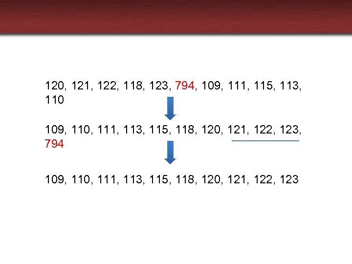 120, 121, 122, 118, 123, 794, 109, 111, 115, 113, 110 109, 110, 111,