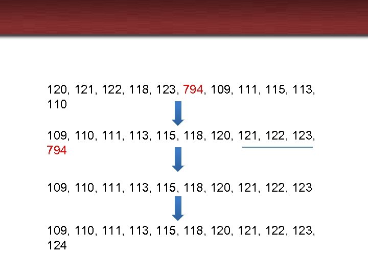 120, 121, 122, 118, 123, 794, 109, 111, 115, 113, 110 109, 110, 111,